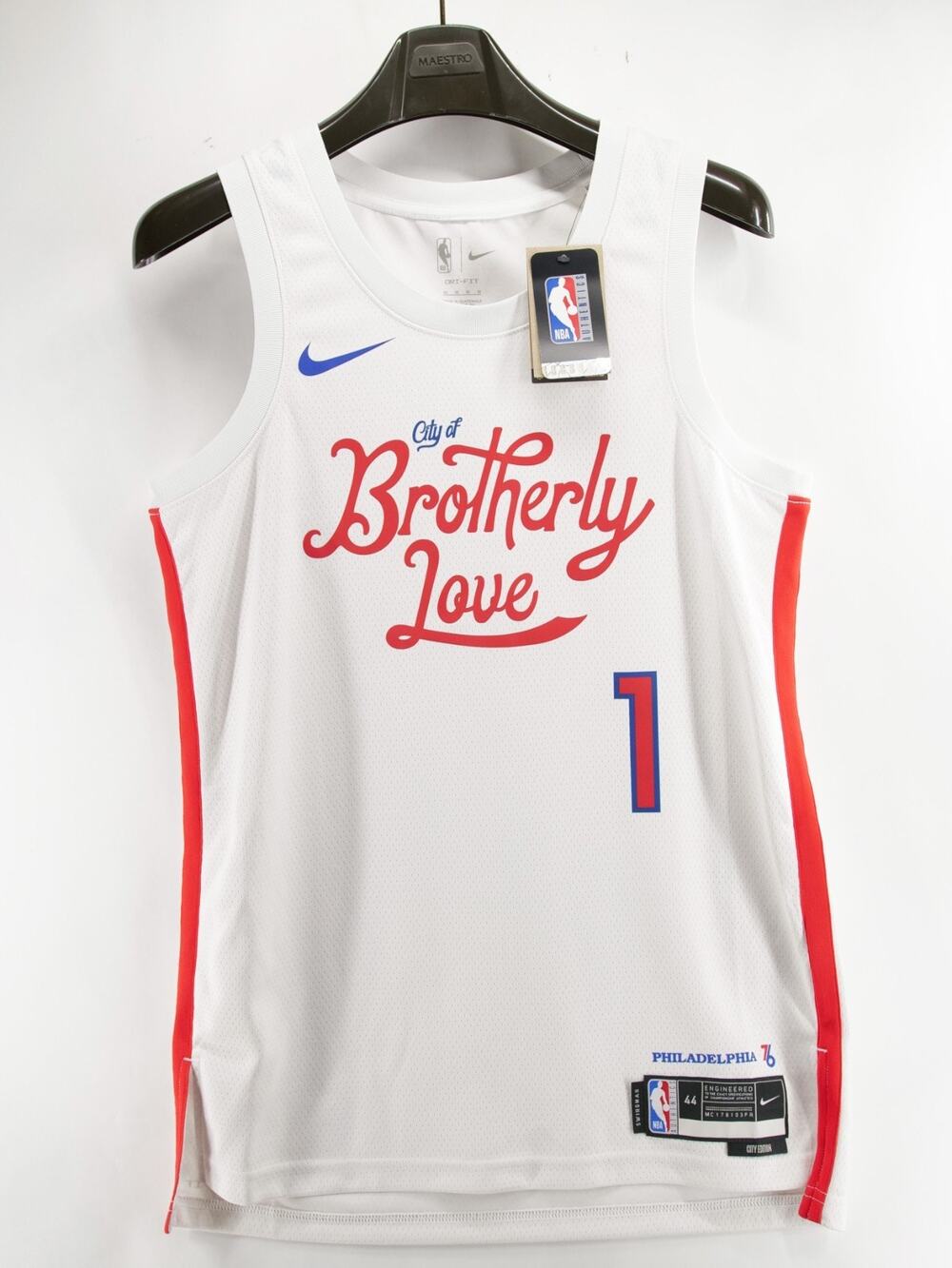 Nike NWT James Harden Philadelphia 76ers City Edition Jersey Mens Size Med 44